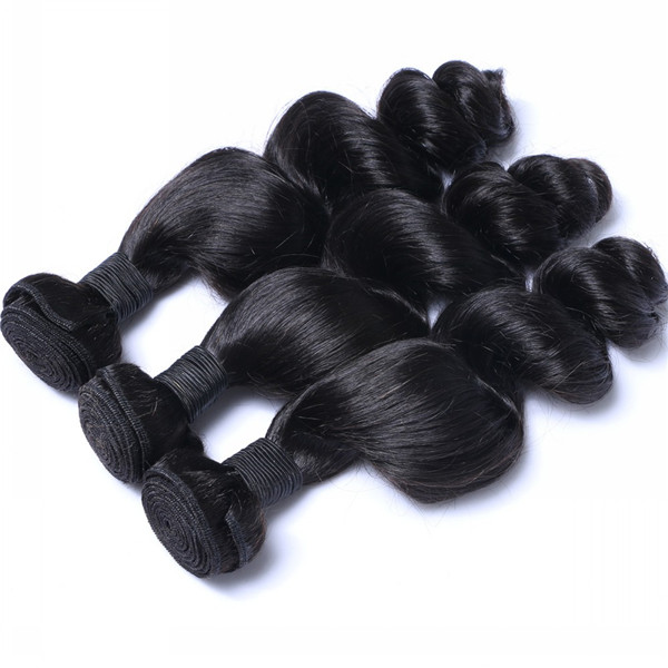 Raw Indian Human Virgin Hair Best Quality Loose Wave Hair Unprocessed Natural Hair Weave LM300